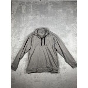 Snake Eyes Dry-18 Men's Athletic 1/4 Zip Pullover Gray - Size Medium -